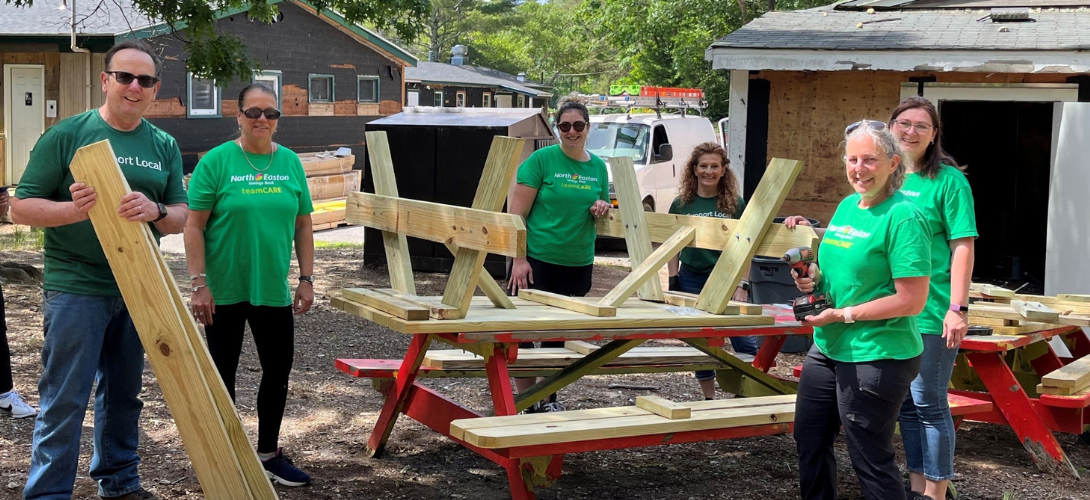 Old Colony YMCA Camp Cleanup North Easton Savings Bank
