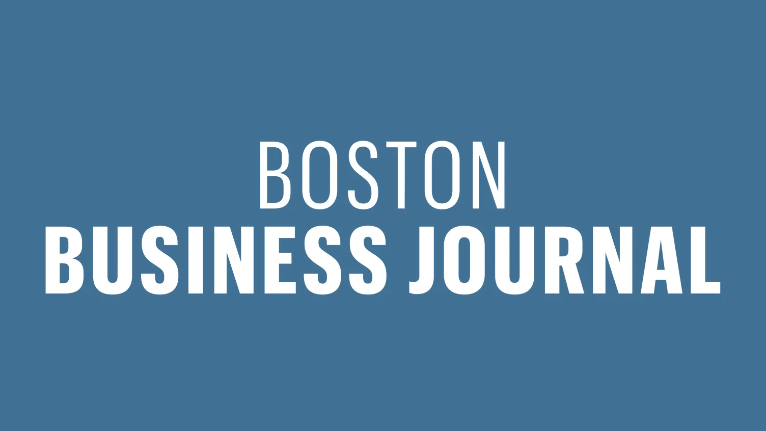 Boston Business Journal logo against a blue background
