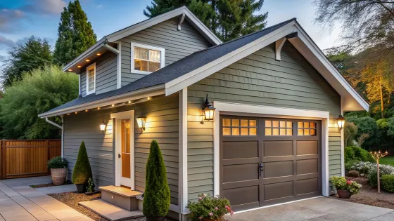 Exterior of a detached in-law apartment 