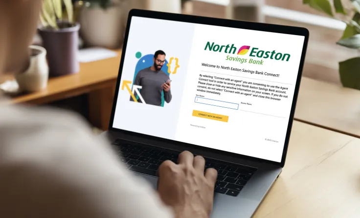 NESB Connect Portal on laptop screen